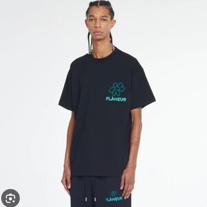 Flaneur - Flower Doodle T-Shirt | Black